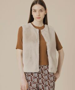 MACKINTOSH LONDON / マッキントッシュ ロンドン  ノーカラージャケット | ファージレニットコンビ