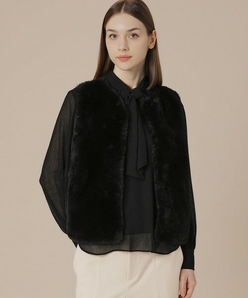 MACKINTOSH LONDON/マッキントッシュ ロンドン ファージレニットコンビ ブラック 38 MACKINTOSH LONDON/マッキントッシュ ロンドン ファージレニットコンビ ブラック 38