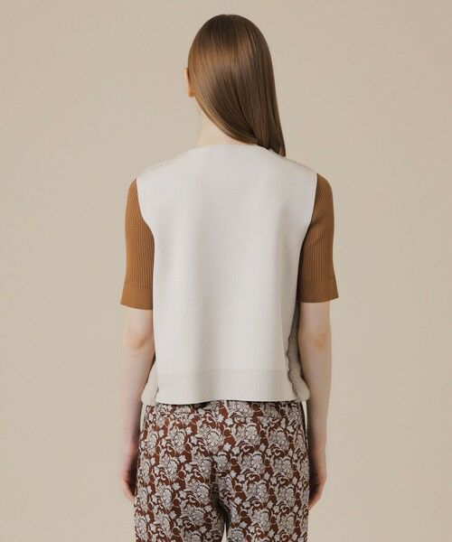 MACKINTOSH LONDON / マッキントッシュ ロンドン  ノーカラージャケット | ファージレニットコンビ | 詳細5