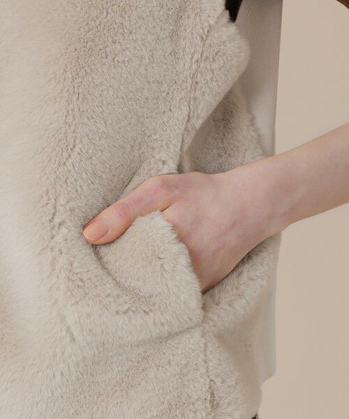 MACKINTOSH LONDON / マッキントッシュ ロンドン  ノーカラージャケット | ファージレニットコンビ | 詳細7