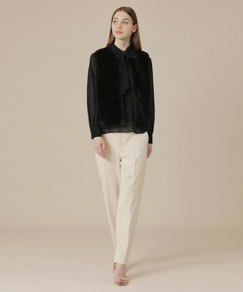 MACKINTOSH LONDON / マッキントッシュ ロンドン  ノーカラージャケット | ファージレニットコンビ | 詳細1