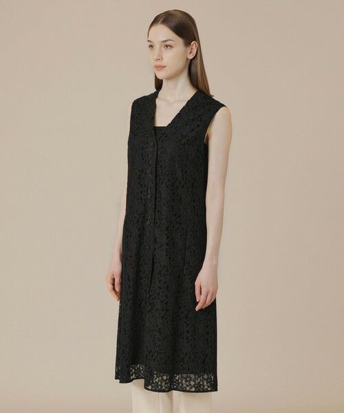 MACKINTOSH LONDON / マッキントッシュ ロンドン  ロング・マキシ丈ワンピース | ボタニカルレースジャンパースカート | 詳細4