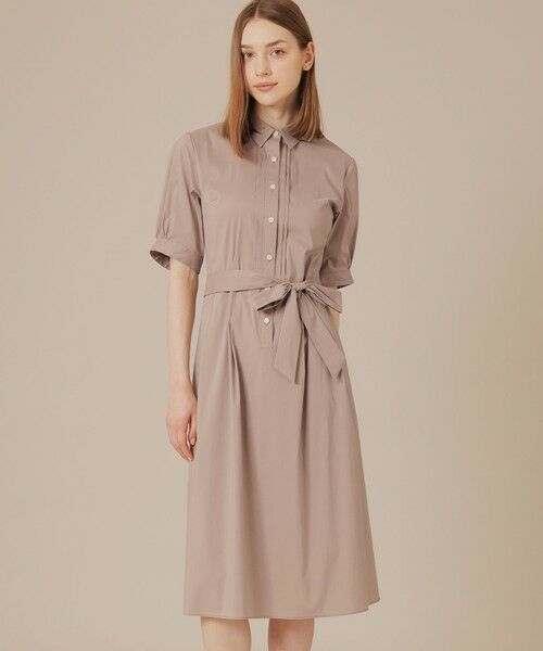 MACKINTOSH LONDON/マッキントッシュ ロンドン コットンナイロンストレッチワンピース ベージュ 38 MACKINTOSH LONDON/マッキントッシュ ロンドン コットンナイロンストレッチワンピース ベージュ 38