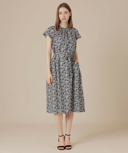 MACKINTOSH LONDON / マッキントッシュ ロンドン ロング・マキシ丈ワンピース | ウェーブプリントワンピース | 詳細3