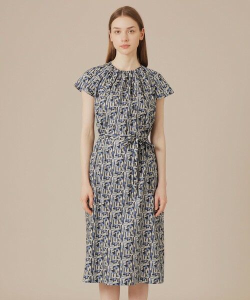 MACKINTOSH LONDON / マッキントッシュ ロンドン ロング・マキシ丈ワンピース | ウェーブプリントワンピース | 詳細5