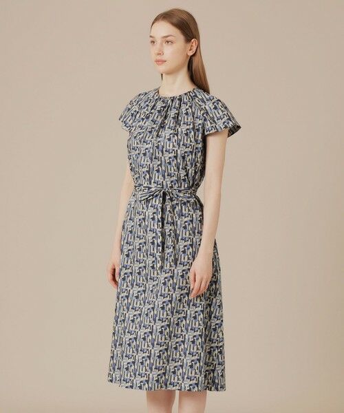 MACKINTOSH LONDON / マッキントッシュ ロンドン ロング・マキシ丈ワンピース | ウェーブプリントワンピース | 詳細6