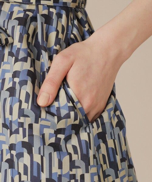 MACKINTOSH LONDON / マッキントッシュ ロンドン ロング・マキシ丈ワンピース | ウェーブプリントワンピース | 詳細9