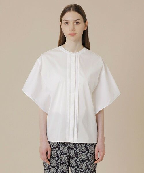 MACKINTOSH LONDON / マッキントッシュ ロンドン  シャツ・ブラウス | コットンナイロンストレッチスリーブデザインブラウス | 詳細4