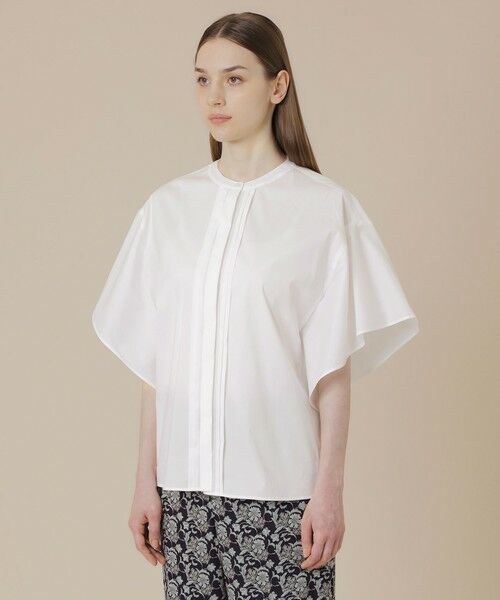 MACKINTOSH LONDON / マッキントッシュ ロンドン  シャツ・ブラウス | コットンナイロンストレッチスリーブデザインブラウス | 詳細5