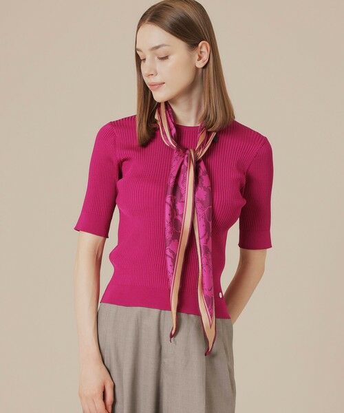 MACKINTOSH LONDON / マッキントッシュ ロンドン  ニット・セーター | ブライトレーヨンニットプルオーバー | 詳細5