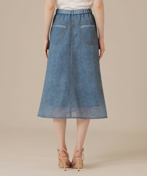 MACKINTOSH LONDON / マッキントッシュ ロンドン  ロング・マキシ丈スカート | デニムプリントダンボールスカート | 詳細4