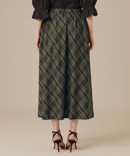 MACKINTOSH LONDON / マッキントッシュ ロンドン  ロング・マキシ丈スカート | ファインキュプラポリエステルチェックスカート | 詳細5