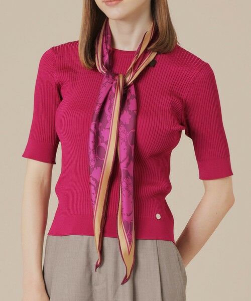 MACKINTOSH LONDON/マッキントッシュ ロンドン 【Diamond Shape Scarf/ダイヤモンドシェイプスカーフ】バイブリーダイヤモンドシェイプスカーフ パープル6 X MACKINTOSH LONDON/マッキントッシュ ロンドン 【Diamond Shape Scarf/ダイヤモンドシェイプスカーフ】バイブリーダイヤモンドシェイプスカーフ パープル6 X