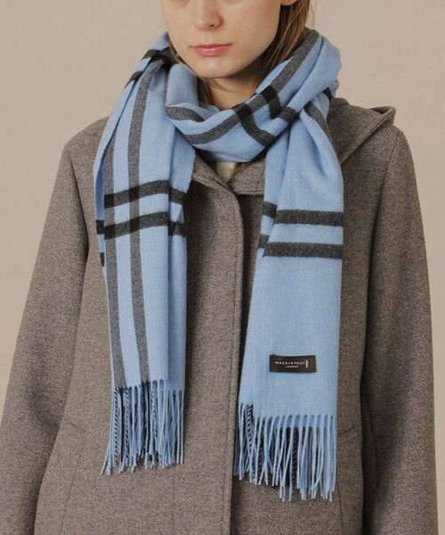MACKINTOSH LONDON / マッキントッシュ ロンドン  マフラー・ショール・スヌード・ストール | 【Precious12月号】Wウィンドペンカシミヤストール | 詳細3