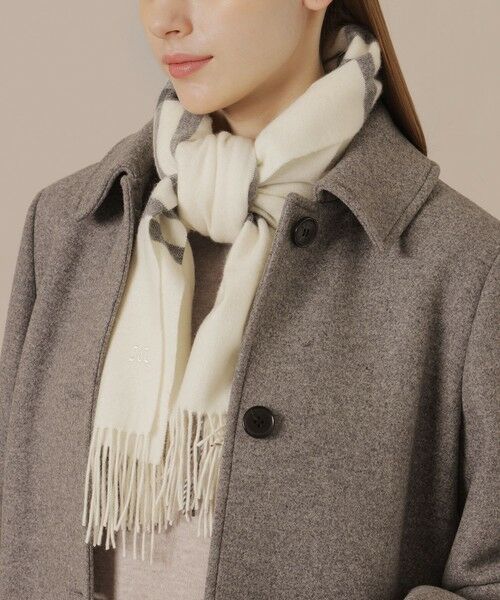 MACKINTOSH LONDON / マッキントッシュ ロンドン  マフラー・ショール・スヌード・ストール | 【Precious12月号】Wウィンドペンカシミヤストール | 詳細1