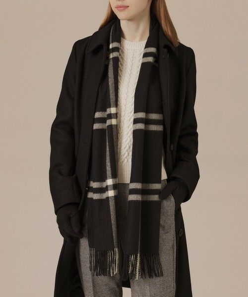 MACKINTOSH LONDON / マッキントッシュ ロンドン  マフラー・ショール・スヌード・ストール | 【Precious12月号】Wウィンドペンカシミヤストール | 詳細2