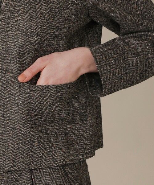 MACKINTOSH LONDON / マッキントッシュ ロンドン  ノーカラージャケット | 【WEB・一部店舗限定】カラーネップヘリンボンジャケット | 詳細6