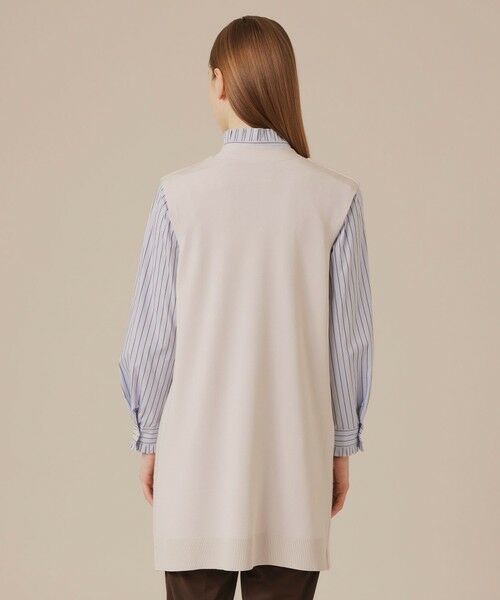 MACKINTOSH LONDON / マッキントッシュ ロンドン  ノーカラージャケット | スライトラスターストレッチシャギーコンビジレ | 詳細5