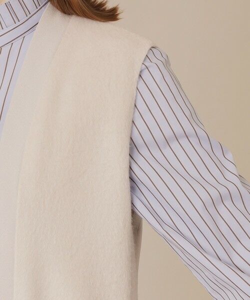 MACKINTOSH LONDON / マッキントッシュ ロンドン  ノーカラージャケット | スライトラスターストレッチシャギーコンビジレ | 詳細6