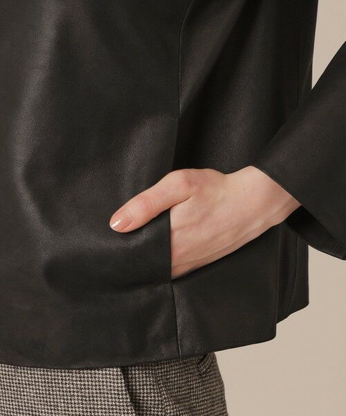 MACKINTOSH LONDON / マッキントッシュ ロンドン ノーカラージャケット | ノーカラーレザージャケット | 詳細5