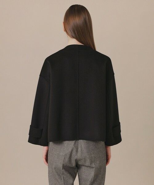 MACKINTOSH LONDON / マッキントッシュ ロンドン  ノーカラージャケット | 【WEB・一部店舗限定】【ROSLEY/ロズリー】カシミヤブレンドウールリバーノーカラーコート | 詳細5