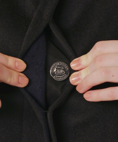 MACKINTOSH LONDON / マッキントッシュ ロンドン  ノーカラージャケット | 【WEB・一部店舗限定】【ROSLEY/ロズリー】カシミヤブレンドウールリバーノーカラーコート | 詳細7