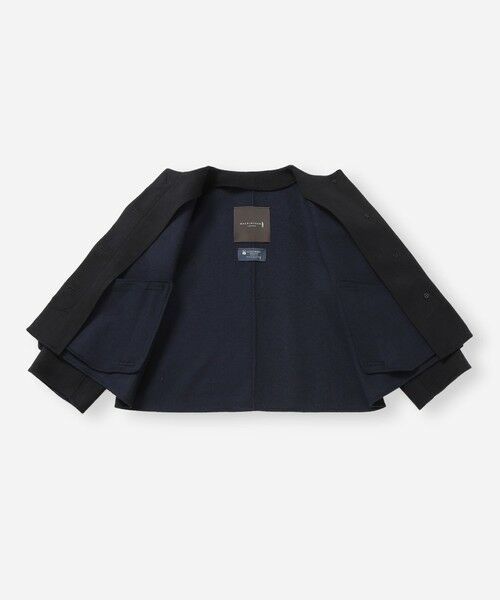 MACKINTOSH LONDON / マッキントッシュ ロンドン  ノーカラージャケット | 【WEB・一部店舗限定】【ROSLEY/ロズリー】カシミヤブレンドウールリバーノーカラーコート | 詳細8