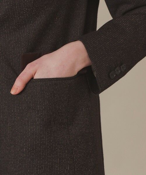 MACKINTOSH LONDON / マッキントッシュ ロンドン  ノーカラージャケット | 【WEB・一部店舗限定】ウールヘアラインストライプジャケット | 詳細5