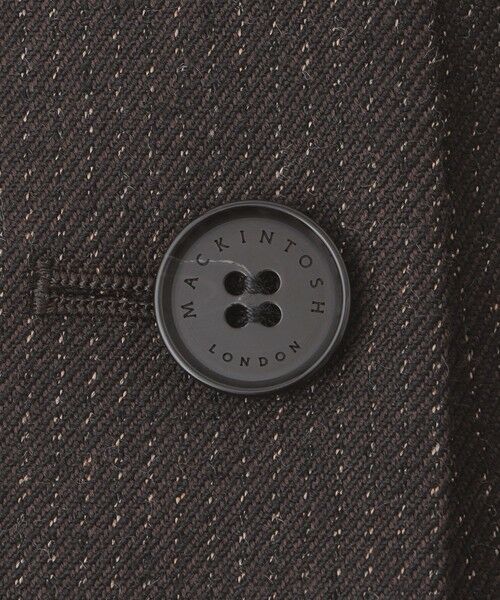 MACKINTOSH LONDON / マッキントッシュ ロンドン  ノーカラージャケット | 【WEB・一部店舗限定】ウールヘアラインストライプジャケット | 詳細7