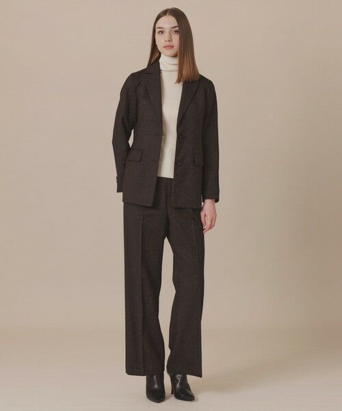 MACKINTOSH LONDON / マッキントッシュ ロンドン  ノーカラージャケット | 【WEB・一部店舗限定】ウールヘアラインストライプジャケット | 詳細1