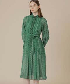 MACKINTOSH LONDON / マッキントッシュ ロンドン  ロング・マキシ丈ワンピース | キューブプリントワンピース