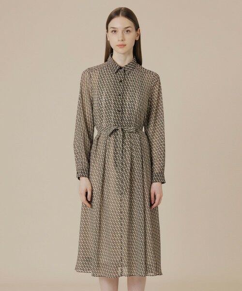 MACKINTOSH LONDON / マッキントッシュ ロンドン  ロング・マキシ丈ワンピース | キューブプリントワンピース | 詳細4