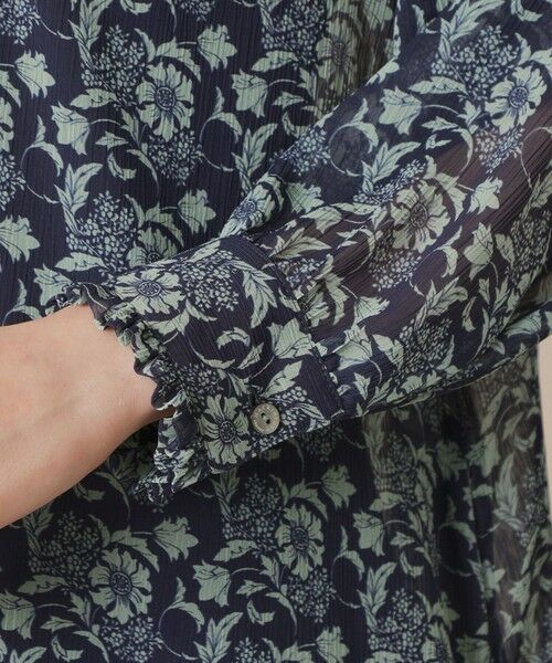 MACKINTOSH LONDON / マッキントッシュ ロンドン  ロング・マキシ丈ワンピース | 【BIBURY FLOWER】バイカラーバイブリークレープワンピース | 詳細7