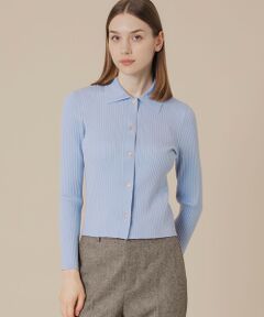 MACKINTOSH LONDON / マッキントッシュ ロンドン  ニット・セーター | クリアーニット衿付きカーディガン