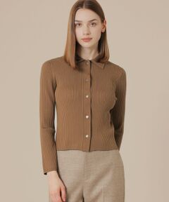 MACKINTOSH LONDON / マッキントッシュ ロンドン  ニット・セーター | クリアーニット衿付きカーディガン