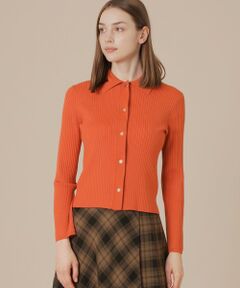 MACKINTOSH LONDON / マッキントッシュ ロンドン  ニット・セーター | クリアーニット衿付きカーディガン