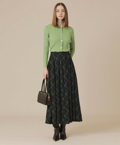 MACKINTOSH LONDON / マッキントッシュ ロンドン ニット・セーター | クリアーニット衿付きカーディガン | 詳細6