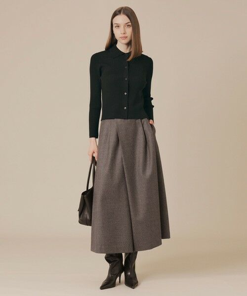 MACKINTOSH LONDON / マッキントッシュ ロンドン ニット・セーター | クリアーニット衿付きカーディガン | 詳細1