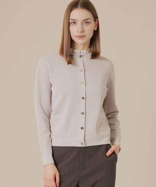 MACKINTOSH LONDON/マッキントッシュ ロンドン ミラノリブニットカーディガン ベージュ 38 MACKINTOSH LONDON/マッキントッシュ ロンドン ミラノリブニットカーディガン ベージュ 38