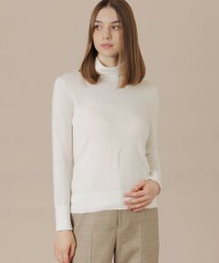 MACKINTOSH LONDON / マッキントッシュ ロンドン  ニット・セーター | 【SUPER FINE LAB.】メルテッドサウラコットンタートルネックプルオーバー