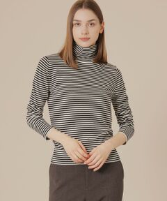 MACKINTOSH LONDON / マッキントッシュ ロンドン  ニット・セーター | 【SUPER FINE LAB.】メルテッドサウラコットンタートルネックプルオーバー