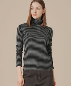 MACKINTOSH LONDON / マッキントッシュ ロンドン  ニット・セーター | 【SUPER FINE LAB.】メルテッドサウラコットンタートルネックプルオーバー