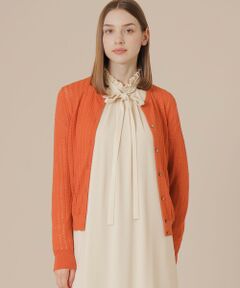 MACKINTOSH LONDON / マッキントッシュ ロンドン  ニット・セーター | クリアニットレーシーカーディガン