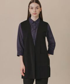 MACKINTOSH LONDON / マッキントッシュ ロンドン  ニット・セーター | 【WEB・一部店舗限定】クリアニットフルニードルジレ