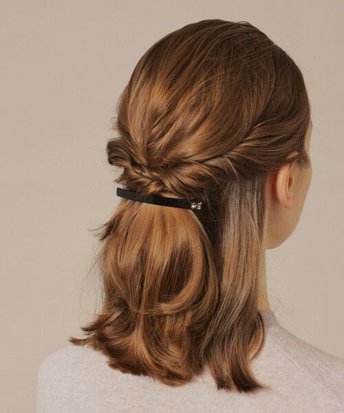 MACKINTOSH LONDON/マッキントッシュ ロンドン 【婦人画報11月号掲載】【ALEXANDRE DE PARIS】バレッタ ブラック X