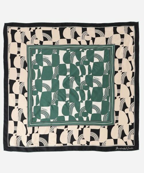 MACKINTOSH LONDON / マッキントッシュ ロンドン  マフラー・ショール・スヌード・ストール | 【Precious12月号/婦人画報11月号掲載】タイルプリントスクエアスカーフ | 詳細1