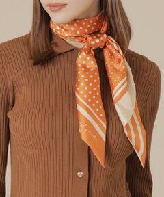 MACKINTOSH LONDON / マッキントッシュ ロンドン  マフラー・ショール・スヌード・ストール | 【Precious12月号】ドットストライプ剣先スカーフ