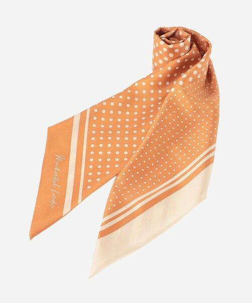 MACKINTOSH LONDON / マッキントッシュ ロンドン  マフラー・ショール・スヌード・ストール | 【Precious12月号】ドットストライプ剣先スカーフ | 詳細6