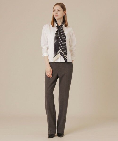 MACKINTOSH LONDON / マッキントッシュ ロンドン  マフラー・ショール・スヌード・ストール | 【Precious12月号】ドットストライプ剣先スカーフ | 詳細1