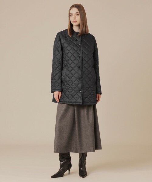 MACKINTOSH LONDON / マッキントッシュ ロンドン  その他アウター | 【Precious12月号/婦人画報11月号掲載】【TilburyNocollarmiddleティルベリーノーカラーミドル】エアリーキルティングノーカラーコート | 詳細1